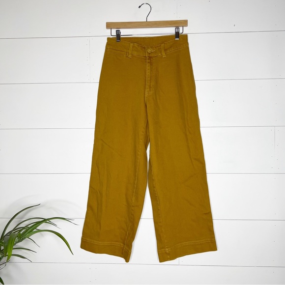 Universal Thread Denim - Universal Thread Dark Mustard Yellow/Brown Wide Leg Jean